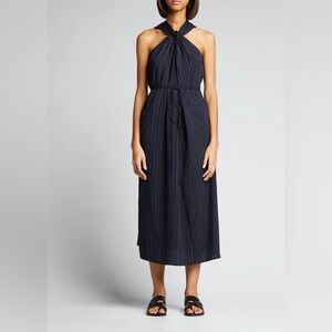 Vince Twist Front Midi Halter Dress Size XS